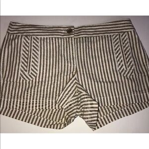 J Crew brown stripe size 4 shorts